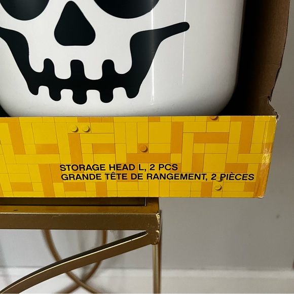 Lego Halloween Limited Edition Storage Heads 2 Piece Set Zombie & Skeleton Large - Picture 6 of 9